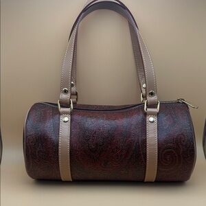 Etro Milano Vintage mini paisley-jacquard barrel bag , excellent condition‎